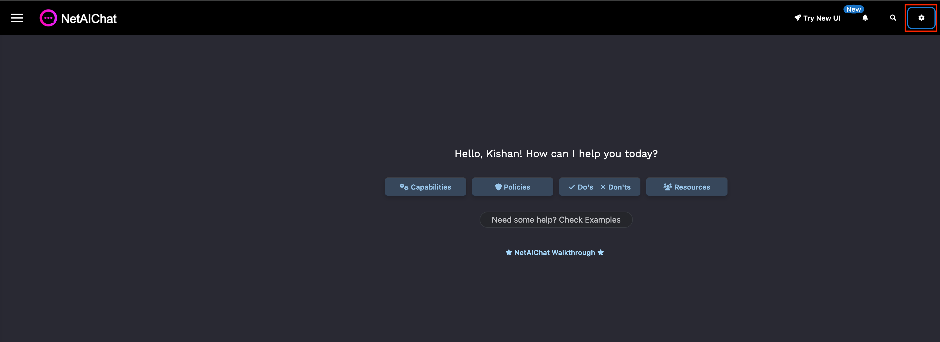Open Settings